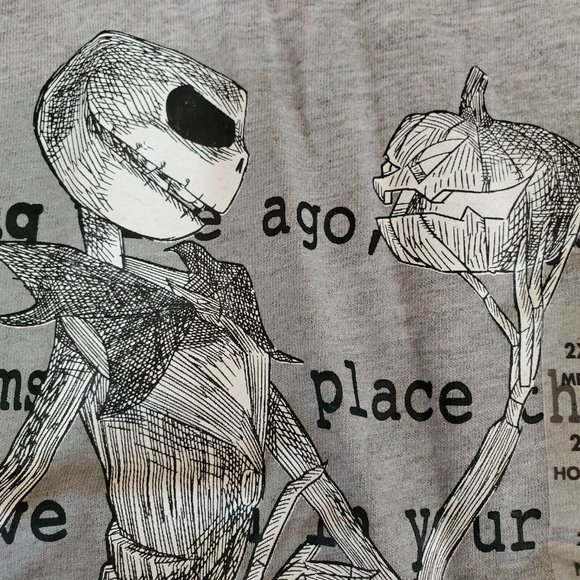 Nightmare Before Christmas Jack Skellington Baseball Style T Shirt Mens 2XL New - Picture 4 of 12